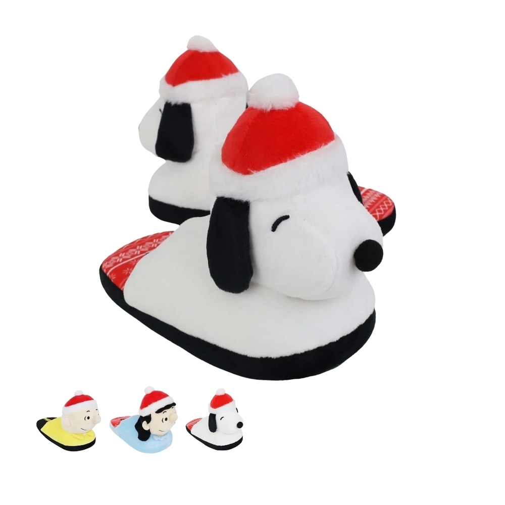 Snoopy Plush Slippers with Red Hat